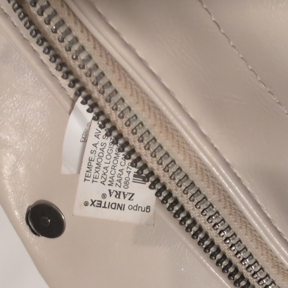 Zara Elegant Cream Chain Strap Women's Bag - Picture 6 of 10